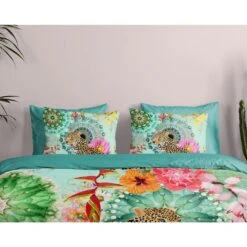 HIP Dekbedovertrek "Ximena" - Multi - (240x220 Cm) -Kwaliteit Geselecteerde Dekbedovertrekkenwinkel 1000061658 0110