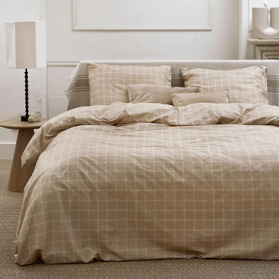 Cinderella Brecht - Dekbedovertrek - Katoen - 240x200/220 Cm - Natural 4 Cinderella Brecht - Dekbedovertrek - Katoen - 240x200/220 Cm - Natural - Afbeelding 2