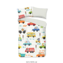 Good Morning Dekbedovertrek "Trafic" - Multi - (100x135 Cm)