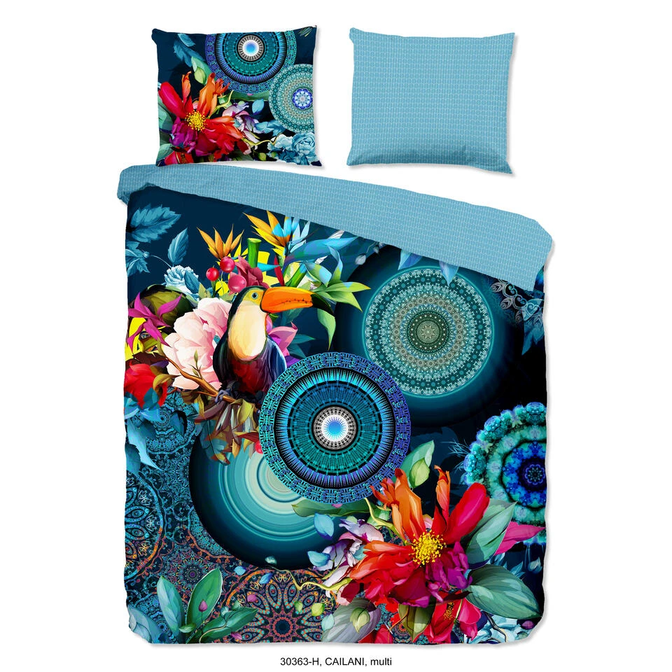 HIP Dekbedovertrek "Cailani" - Multi - (240x220 Cm) 3 HIP Dekbedovertrek "Cailani" - Multi - (240x220 Cm)