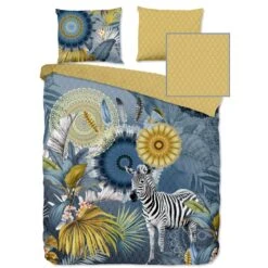 HIP Dekbedovertrek "Laska" - Blauw - (240x220 Cm)