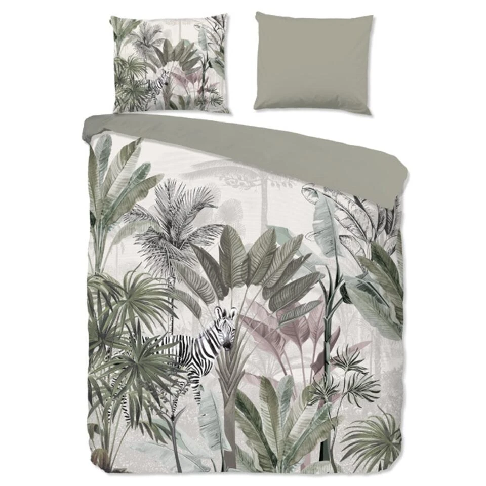 Good Morning Dekbedovertrek "Irene" - Groen - (200x220 Cm) 3 Good Morning Dekbedovertrek "Irene" - Groen - (200x220 Cm)