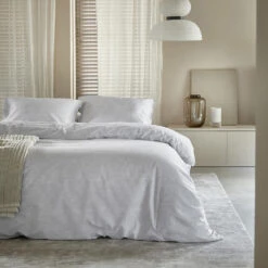 Damai Dekbedovertrek Ebba - Biologisch Katoen - 200x200/220 Cm - Off White -Kwaliteit Geselecteerde Dekbedovertrekkenwinkel 1000064225 0102