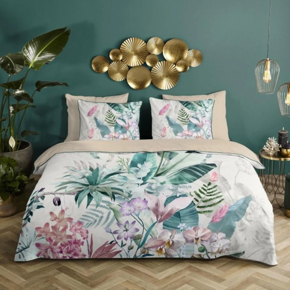 Descanso Dekbedovertrek Verdi-1-persoons (140 X 200/220 Cm) 4 Descanso Dekbedovertrek Verdi-1-persoons (140 X 200/220 Cm) - Afbeelding 2