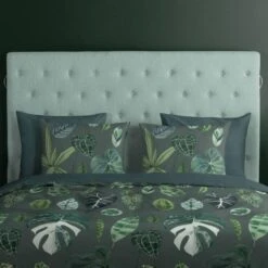 Good Morning Dekbedovertrek "Urban Jungle" - Groen - (200x220 Cm) -Kwaliteit Geselecteerde Dekbedovertrekkenwinkel 1000065861 0102