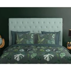 Good Morning Dekbedovertrek "Urban Jungle" - Groen - (200x220 Cm) -Kwaliteit Geselecteerde Dekbedovertrekkenwinkel 1000065861 0110