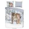 Good Morning Dekbedovertrek "Lynx" - Grijs - (240x220 Cm) -Kwaliteit Geselecteerde Dekbedovertrekkenwinkel 1000065868