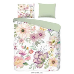 Good Morning Dekbedovertrek "Vera" - Wit - (240x220 Cm)