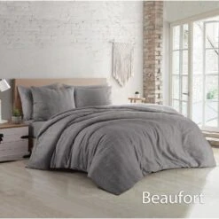 Papillon Dekbedovertrek Beaufort - 140x200/220 - Grijs -Kwaliteit Geselecteerde Dekbedovertrekkenwinkel 1000066330 0101