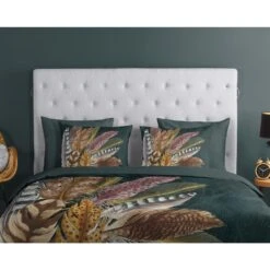 Good Morning Dekbedovertrek "Soft Feathers" - Groen - (140x220 Cm) -Kwaliteit Geselecteerde Dekbedovertrekkenwinkel 1000070221 0110