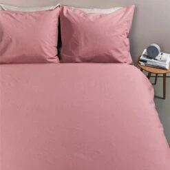 Ambiante Dekbedovertrek Uni Cotton Pink-1-persoons (140 X 200/220 Cm) -Kwaliteit Geselecteerde Dekbedovertrekkenwinkel 1000076657 0103