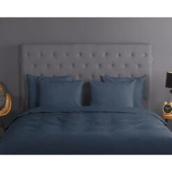 Good Morning Dekbedovertrek "uni Denim" - Blauw - (200x220 Cm) -Kwaliteit Geselecteerde Dekbedovertrekkenwinkel 1000080911 0110