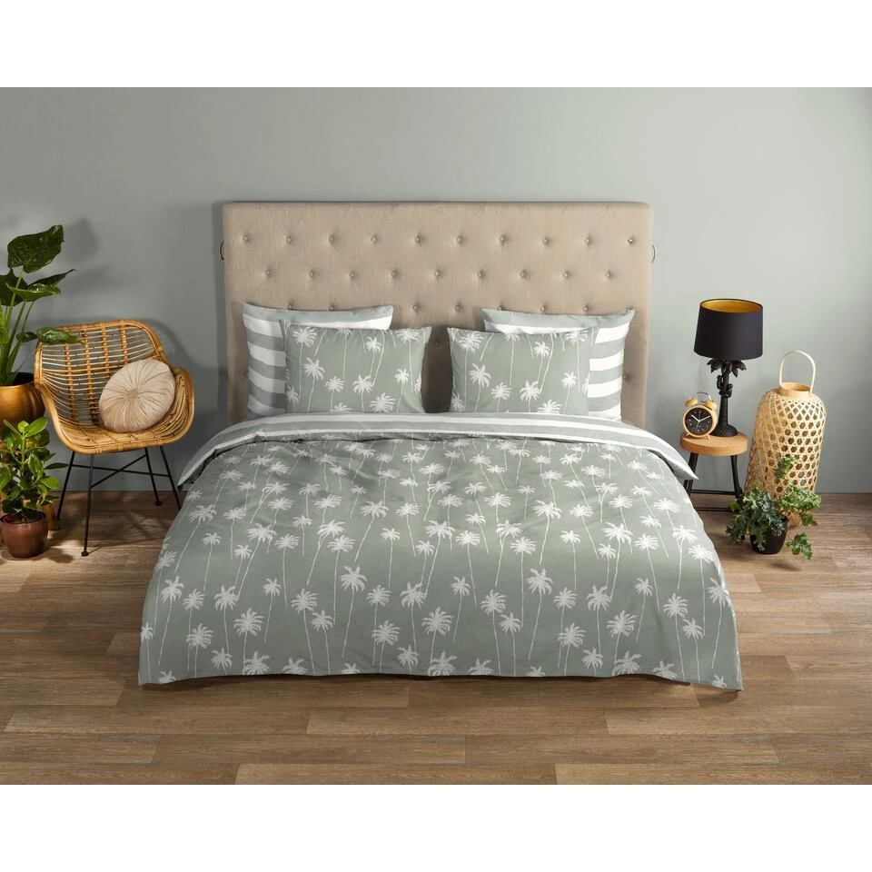 Good Morning Dekbedovertrek "Summer" - Groen - (240x220 Cm) 4 Good Morning Dekbedovertrek "Summer" - Groen - (240x220 Cm) - Afbeelding 2