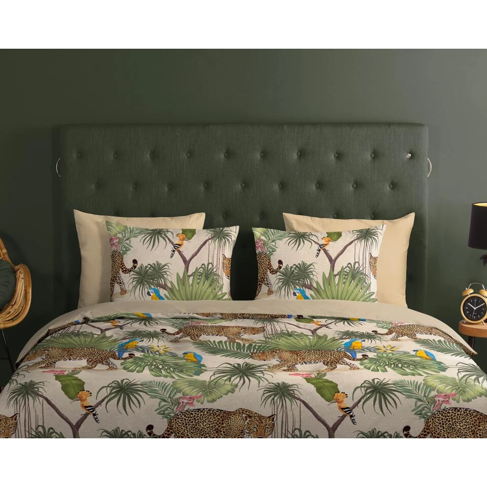 Good Morning Dekbedovertrek "Tropical" - Zand - (240x220 Cm) 5 Good Morning Dekbedovertrek "Tropical" - Zand - (240x220 Cm) - Afbeelding 3