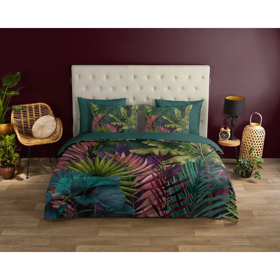 Good Morning Dekbedovertrek "Marina" - Groen - (240x220 Cm) 4 Good Morning Dekbedovertrek "Marina" - Groen - (240x220 Cm) - Afbeelding 2