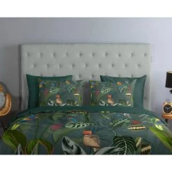 Good Morning Dekbedovertrek "Charlotte" - Groen - (240x220 Cm) -Kwaliteit Geselecteerde Dekbedovertrekkenwinkel 1000083579 0110