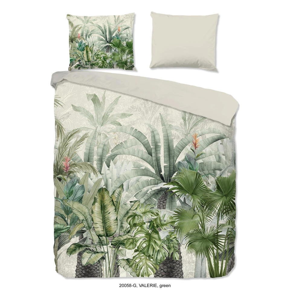 Good Morning Dekbedovertrek "Valerie" - Groen - (200x220 Cm) 3 Good Morning Dekbedovertrek "Valerie" - Groen - (200x220 Cm)
