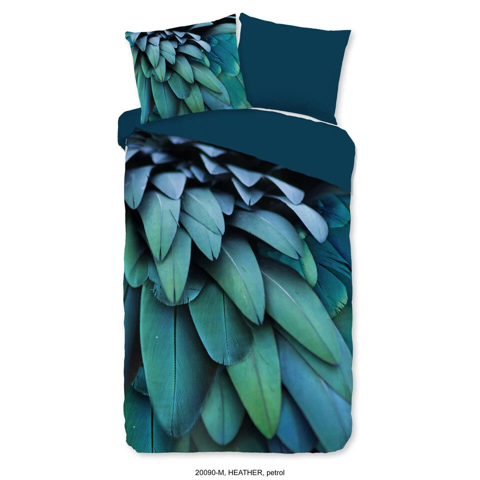 Pure Dekbedovertrek "Heather" - Petrol - (140x220 Cm) 3 Pure Dekbedovertrek "Heather" - Petrol - (140x220 Cm)