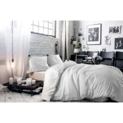 BLCKOUT Dekbedovertrek Oslo - 240x200/220 - Wit -Kwaliteit Geselecteerde Dekbedovertrekkenwinkel 1000086676 0101