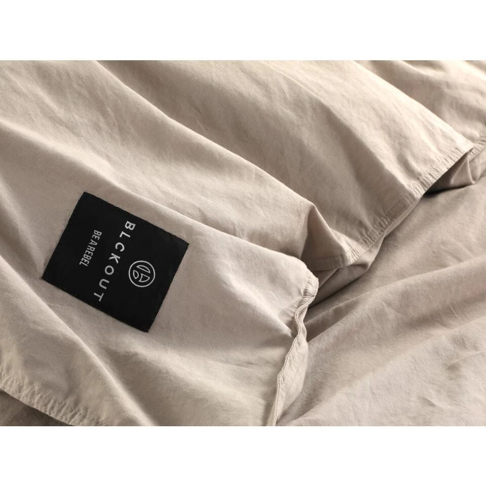 BLCKOUT Dekbedovertrek Oslo - 240x200/220 - Zand 5 BLCKOUT Dekbedovertrek Oslo - 240x200/220 - Zand - Afbeelding 3