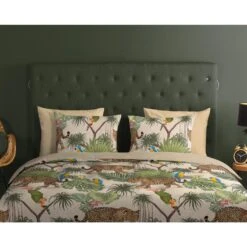 Good Morning Dekbedovertrek "Tropical" - Zand - (200x220 Cm) -Kwaliteit Geselecteerde Dekbedovertrekkenwinkel 1000091361 0110