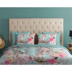 Good Morning Dekbedovertrek "Emma" - Aqua - (140x220 Cm) -Kwaliteit Geselecteerde Dekbedovertrekkenwinkel 1000092755 0110