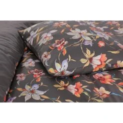 Papillon Dekbedovertrek Nora- 140x200/220- Grijs -Kwaliteit Geselecteerde Dekbedovertrekkenwinkel 1000093536 0102