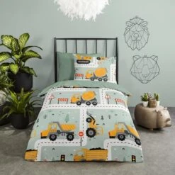 Good Morning Dekbedovertrek "Heavy" - Groen - (100x135 Cm) -Kwaliteit Geselecteerde Dekbedovertrekkenwinkel 1000094411 0102