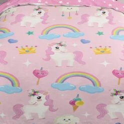 Good Morning Dekbedovertrek "Unilove" - Roze - (140x220 Cm) -Kwaliteit Geselecteerde Dekbedovertrekkenwinkel 1000094421 0103