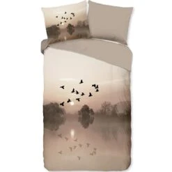 Good Morning Dekbedovertrek "Sense" - Zand - (140x220 Cm) -Kwaliteit Geselecteerde Dekbedovertrekkenwinkel 1000094422 0101