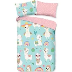 Good Morning Dekbedovertrek "Lamalife" - Multi - (140x220 Cm)