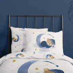 Good Morning Dekbedovertrek "Sleeping" - Ecru - (120x150 Cm) -Kwaliteit Geselecteerde Dekbedovertrekkenwinkel 1000094430 0104