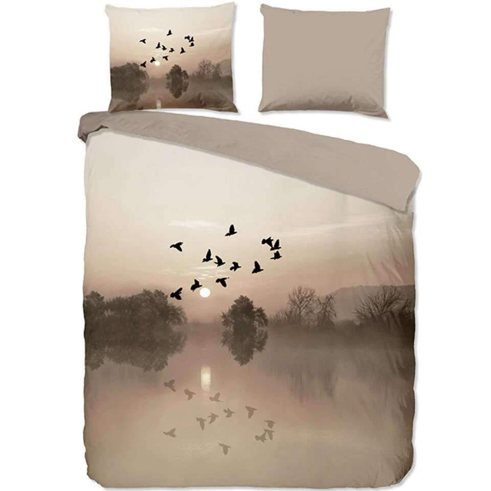 Good Morning Dekbedovertrek "Sense" - Zand - (200x220 Cm) 3 Good Morning Dekbedovertrek "Sense" - Zand - (200x220 Cm)