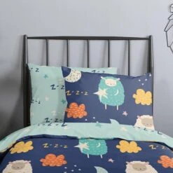 Good Morning Dekbedovertrek "Sheep" - Multi - (120x150 Cm) -Kwaliteit Geselecteerde Dekbedovertrekkenwinkel 1000094450 0102