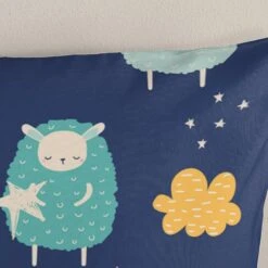 Good Morning Dekbedovertrek "Sheep" - Multi - (120x150 Cm) -Kwaliteit Geselecteerde Dekbedovertrekkenwinkel 1000094450 0103