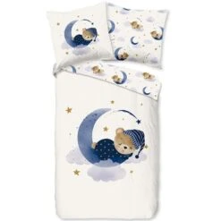 Good Morning Dekbedovertrek "Sleeping" - Ecru - (100x135 Cm)