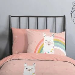 Good Morning Dekbedovertrek "Llama" - Multi - (140x220 Cm) -Kwaliteit Geselecteerde Dekbedovertrekkenwinkel 1000095738 0102