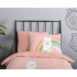 Good Morning Dekbedovertrek "Llama" - Multi - (140x220 Cm) -Kwaliteit Geselecteerde Dekbedovertrekkenwinkel 1000095738 0110