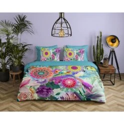 HIP Dekbedovertrek "Aviva" - Multi - (140x220 Cm) -Kwaliteit Geselecteerde Dekbedovertrekkenwinkel 1000096065 0101