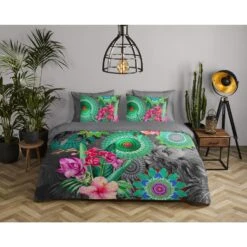 HIP Dekbedovertrek "Thirze" - Multi - (240x220 Cm) -Kwaliteit Geselecteerde Dekbedovertrekkenwinkel 1000096068 0101