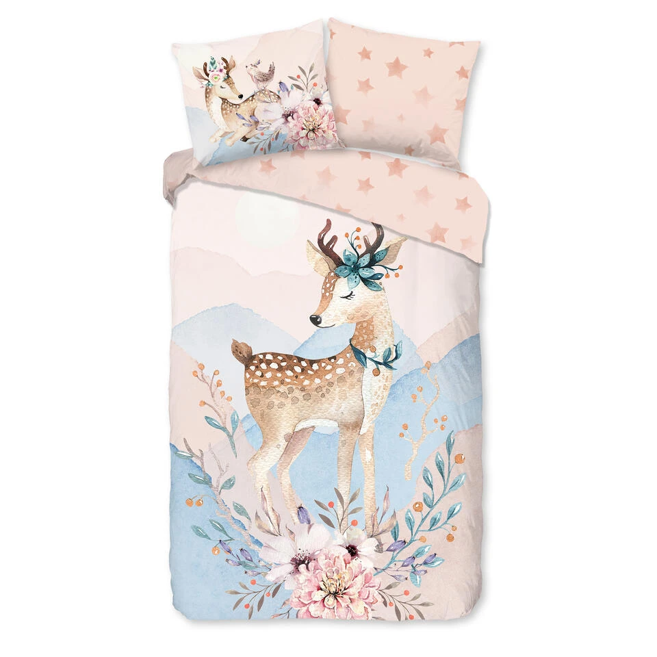 Good Morning Dekbedovertrek "Josy" - Multi - (140x220 Cm) 3 Good Morning Dekbedovertrek "Josy" - Multi - (140x220 Cm)