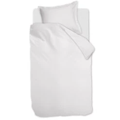 Ambiante Dekbedovertrek Bamboo Uni White-1-persoons (140 X 200/220 Cm)