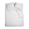 Ambiante Dekbedovertrek Bamboo Uni White-Lits-jumeaux (240 X 200/220 Cm)
