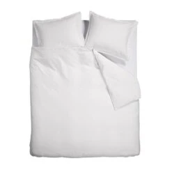 Ambiante Dekbedovertrek Bamboo Uni White-Lits-jumeaux (240 X 200/220 Cm)