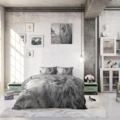 Dreamhouse Dekbedovertrek King Of Nature Grey-1-persoons (140 X 200/220 Cm) -Kwaliteit Geselecteerde Dekbedovertrekkenwinkel 1000098876 0103
