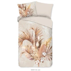 Good Morning Dekbedovertrek "Gia" - Zand - (140x220 Cm)