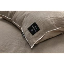 BLCKOUT Ohio - Linnen - Dekbedovertrek - 140x200/220 Cm - Crème -Kwaliteit Geselecteerde Dekbedovertrekkenwinkel 1120008351 0102