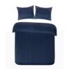 Papillon Dekbedovertrek Satijn Streep - 240x200/220 Cm - Blauw -Kwaliteit Geselecteerde Dekbedovertrekkenwinkel 1132353488