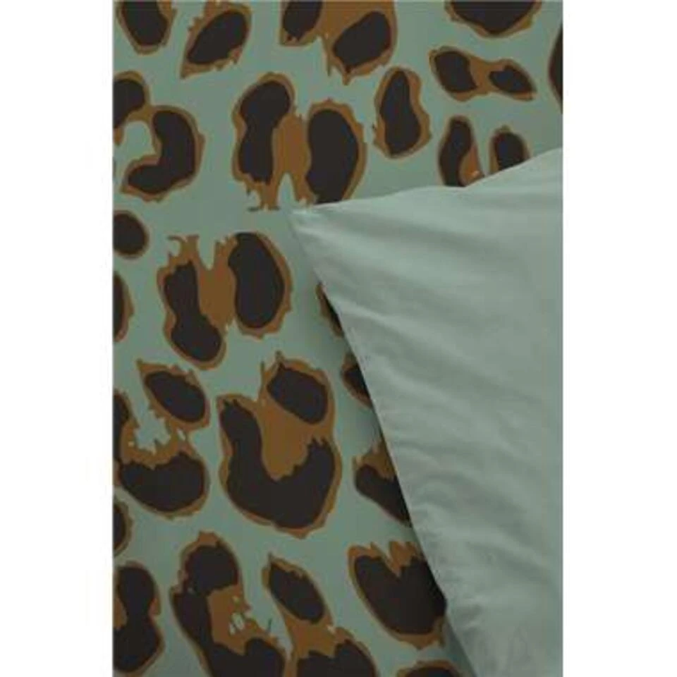 Byrklund - Dekbedovertrek Lazy Leopard - 140x220 Cm - Groen 4 Byrklund - Dekbedovertrek Lazy Leopard - 140x220 Cm - Groen - Afbeelding 2