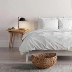 Mistral Home Dekbedovertrek 100% Gewassen Katoen Wit 240x220 Cm -Kwaliteit Geselecteerde Dekbedovertrekkenwinkel 1157262671 0101